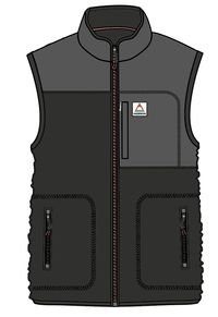 Offgrid Sherpa Fleece Vest - Black - Image 8