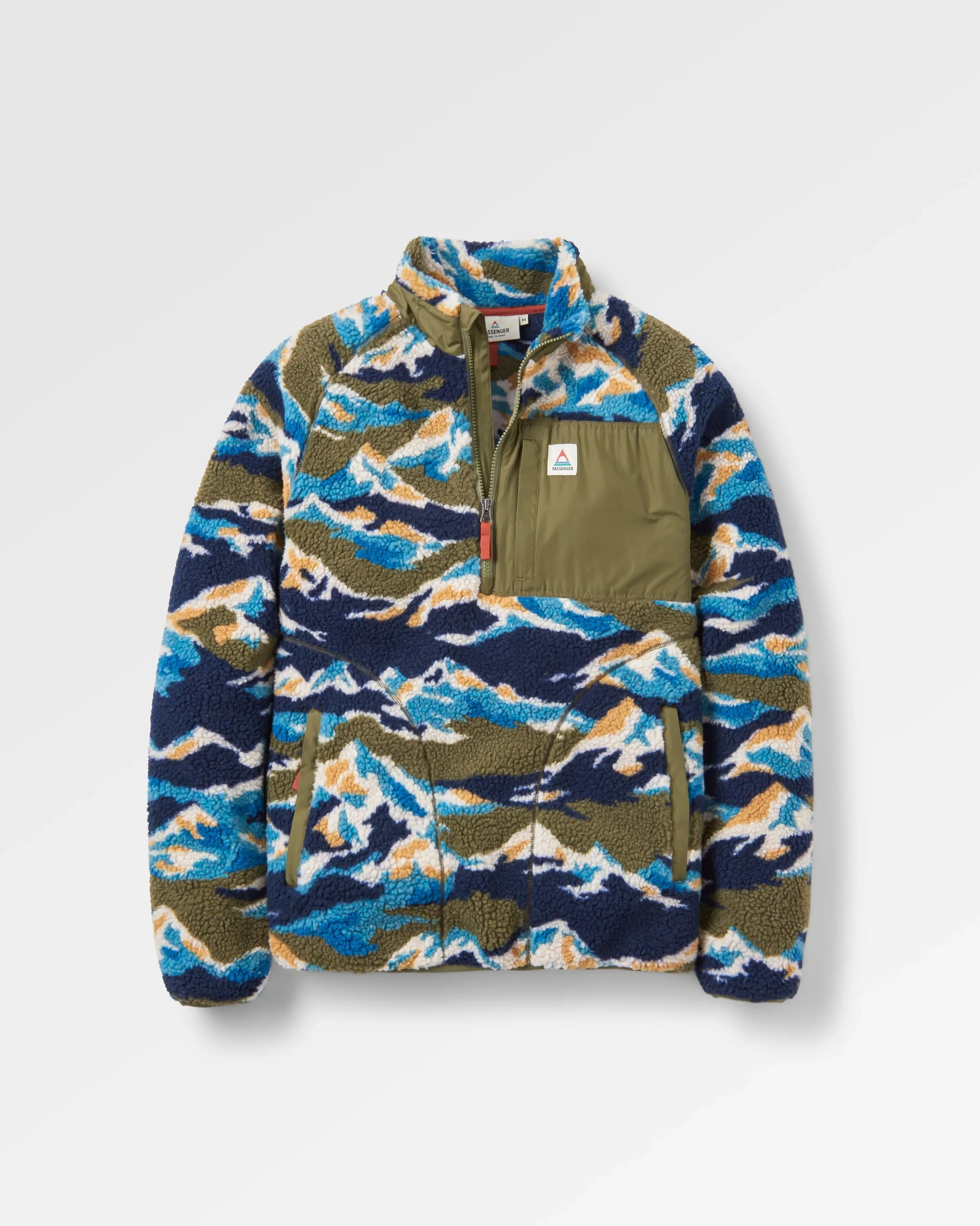 Offroad Sherpa 1/2 Zip Fleece - Mount Scenic Khaki - Image 2