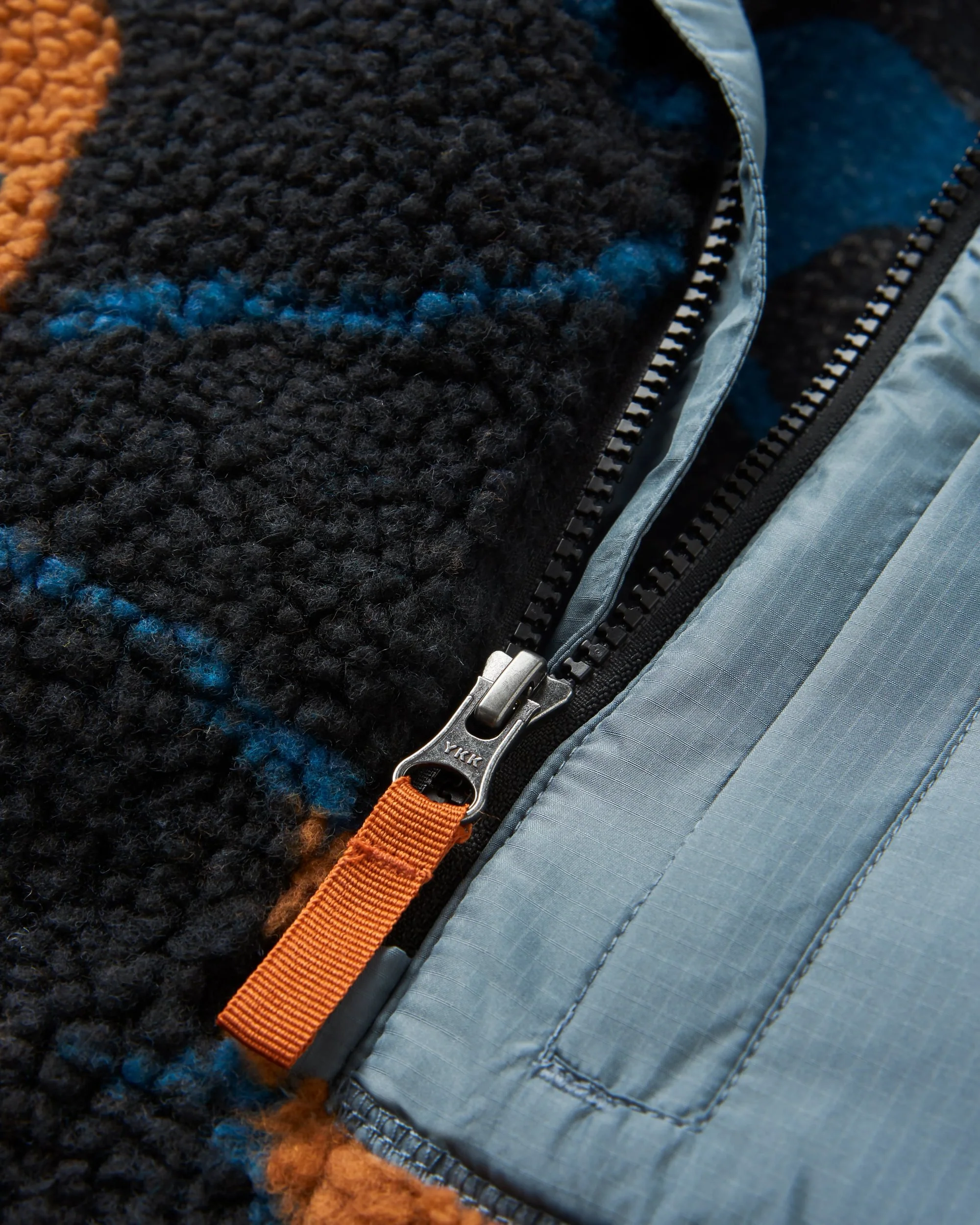 Offroad Sherpa 1/2 Zip Fleece - Abstract Trails Black - Image 6
