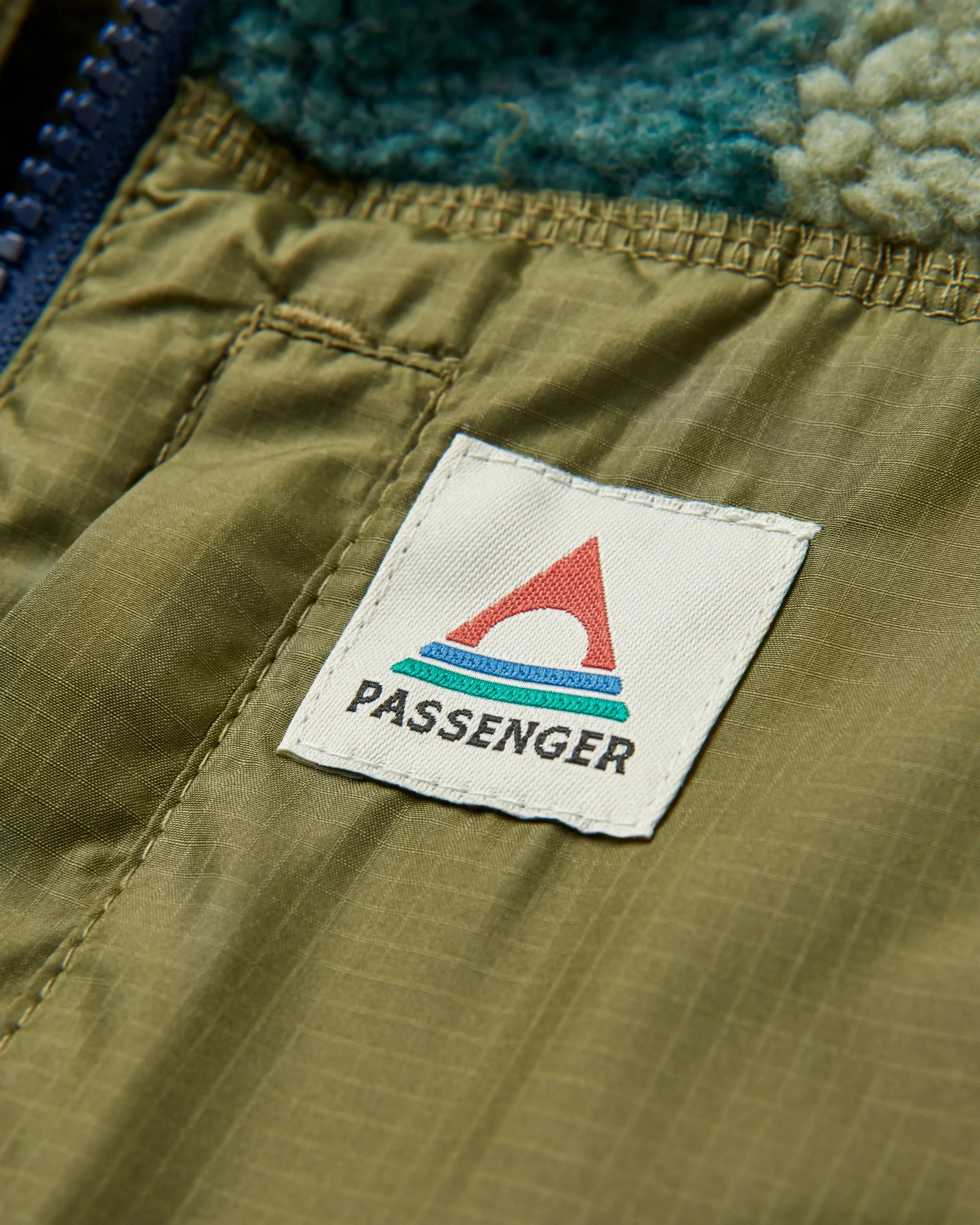 Offroad Sherpa 1/2 Zip Fleece - Alpine Camo Khaki - Image 5