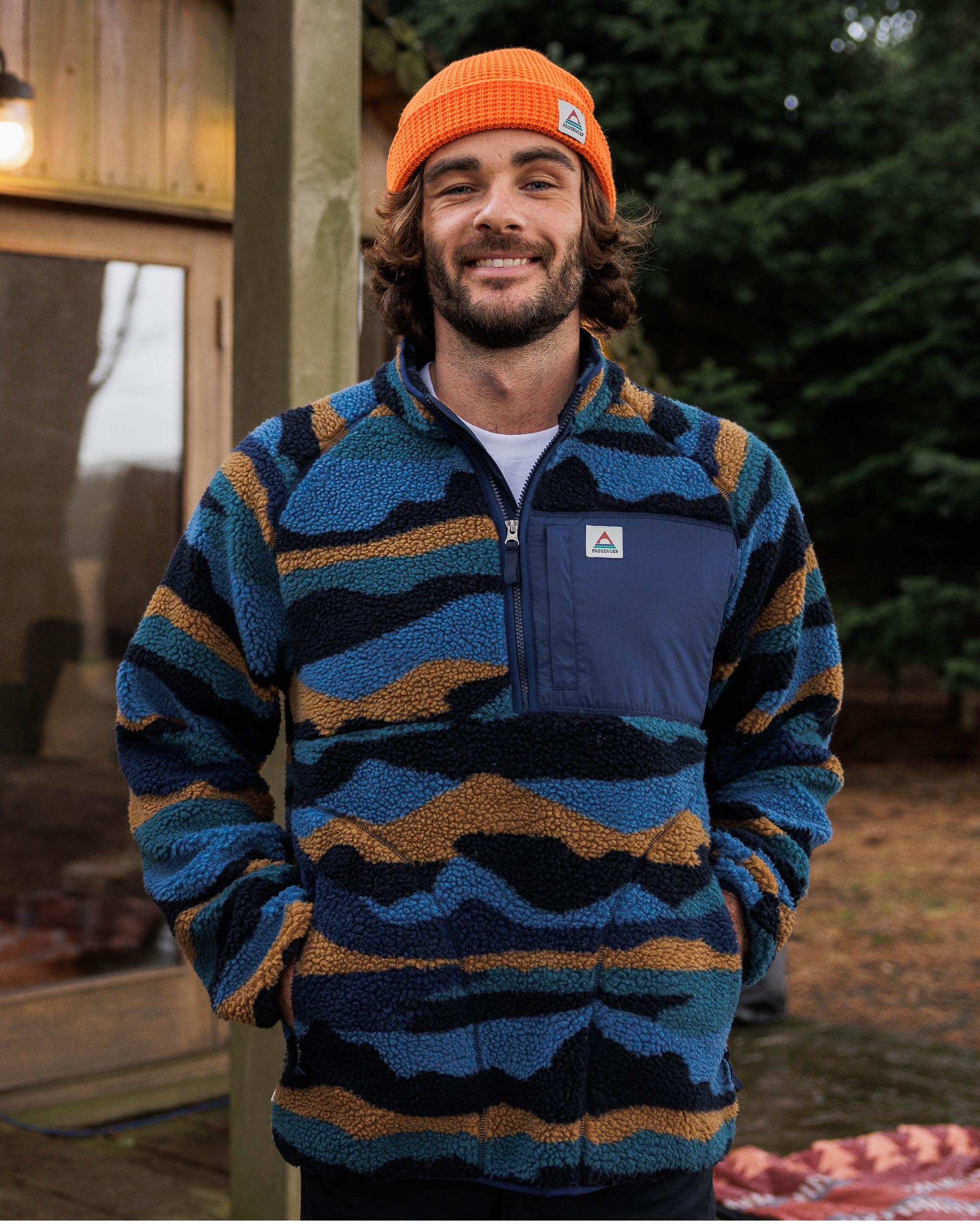 Offroad Sherpa 1/2 Zip Fleece - Scenic Navy - Image 3