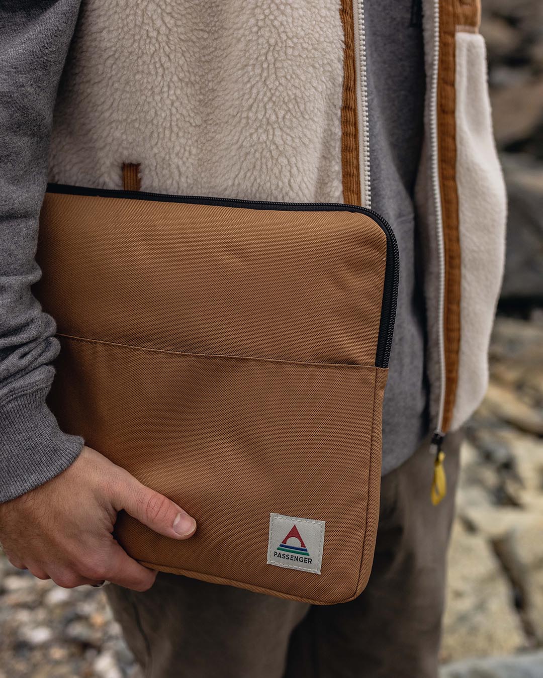 On-The-Go Laptop Sleeve - Golden Brown - Image 3