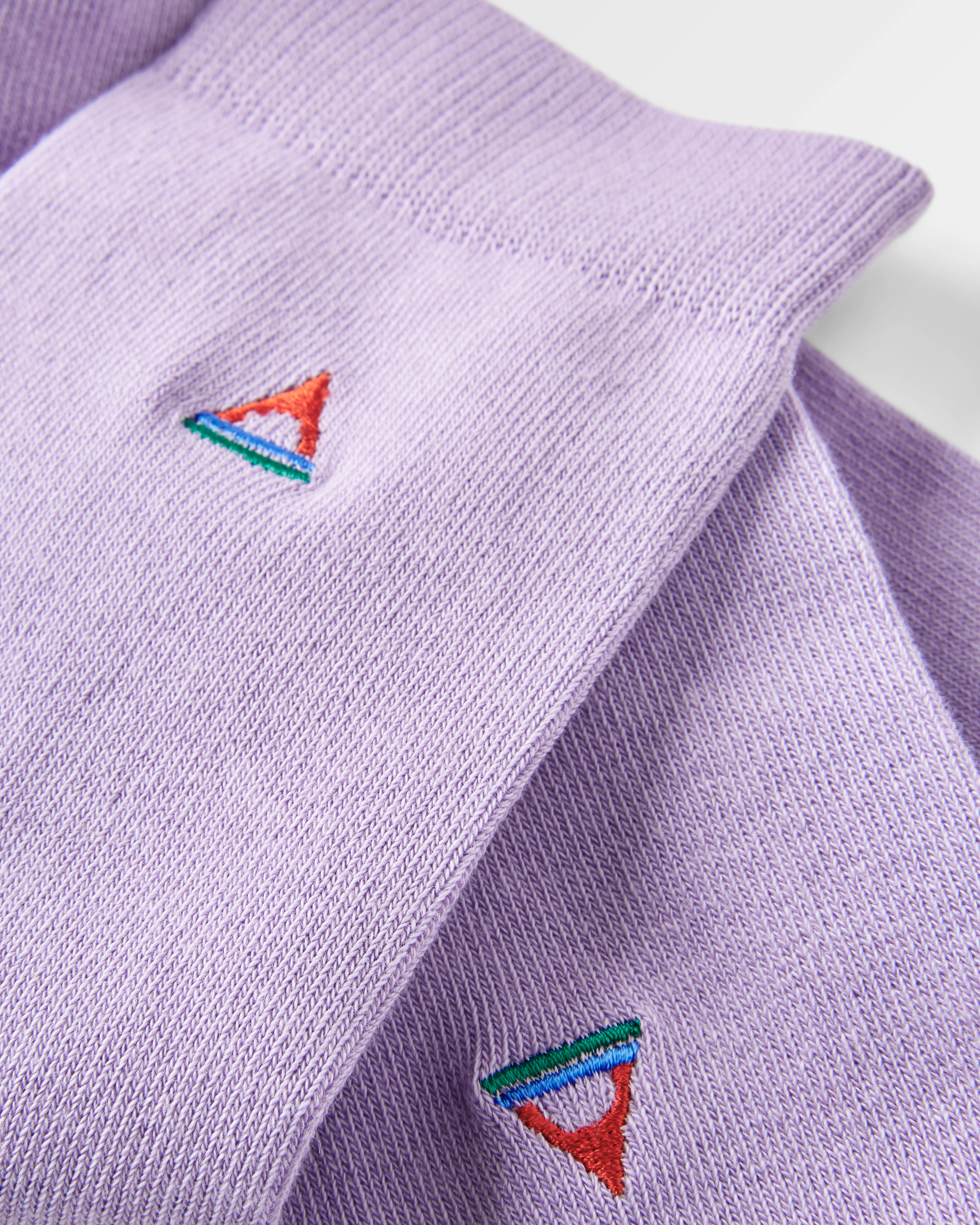 Organic Crew Socks - Dusty Lilac - Image 2