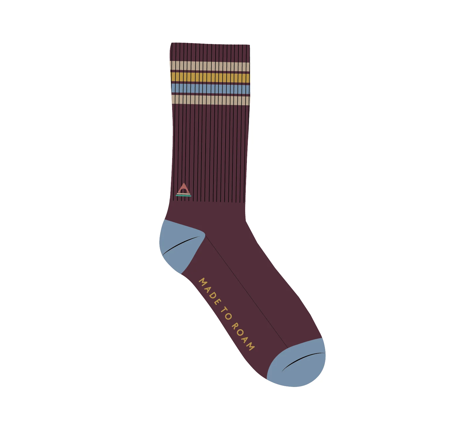 Classic Midweight Crew Socks - Fig - Image 7