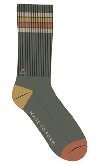 Classic Midweight Crew Socks - Khaki - Image 5