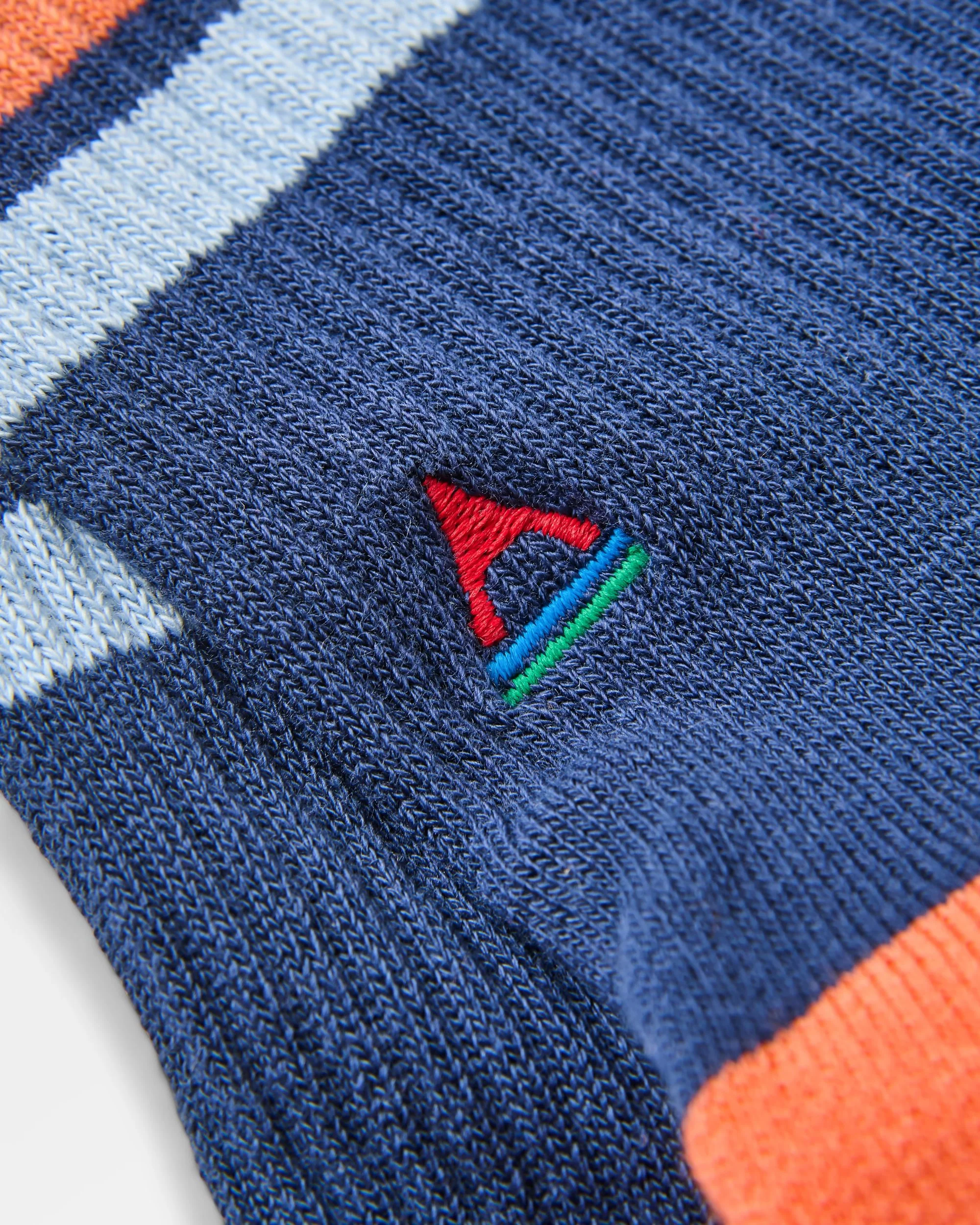 Classic Midweight Crew Socks - Rich Navy - Image 2