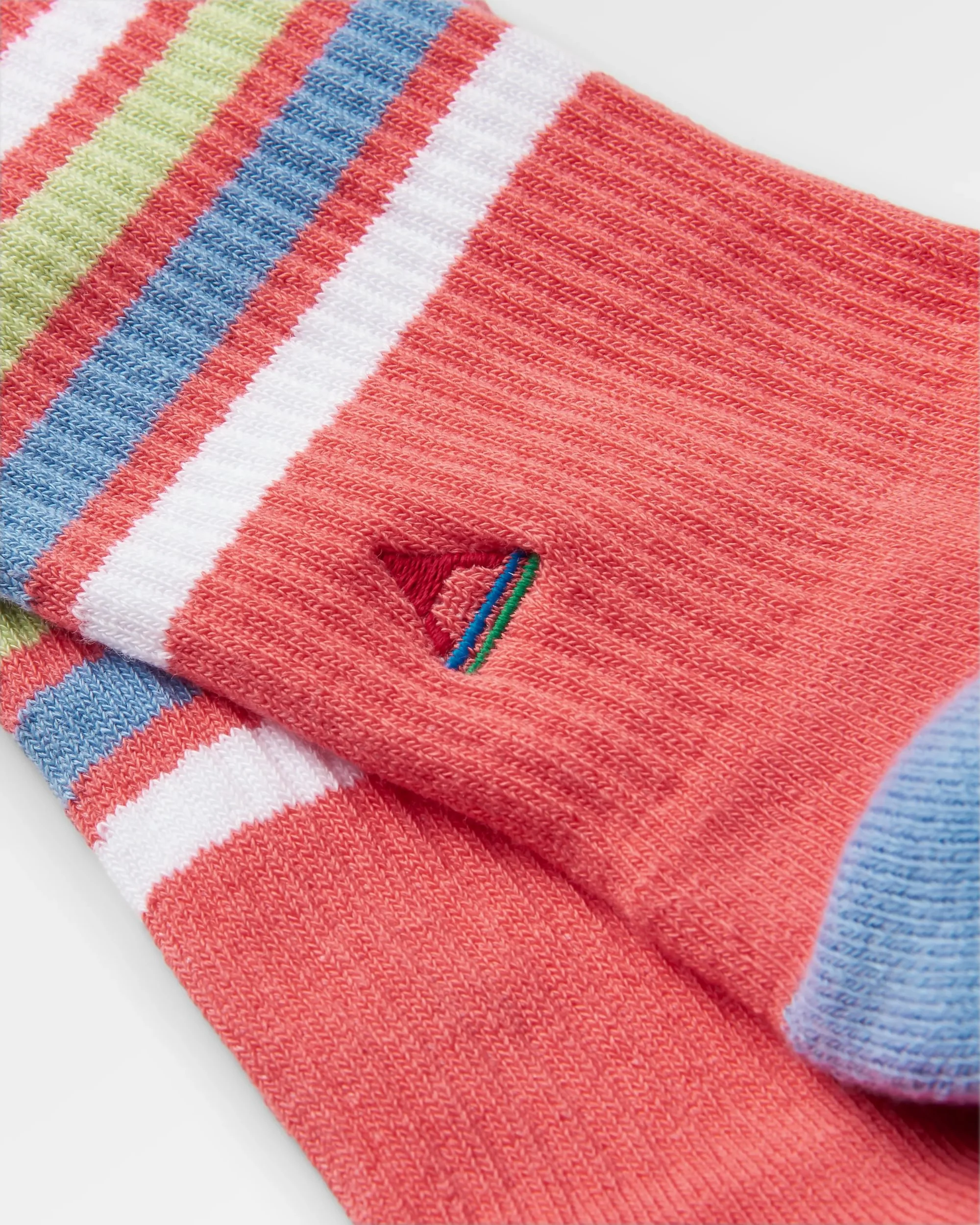 Organic Mid-weight Crew Socks - Shell Pink - Image 3