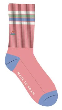 Organic Mid-weight Crew Socks - Shell Pink - Image 5