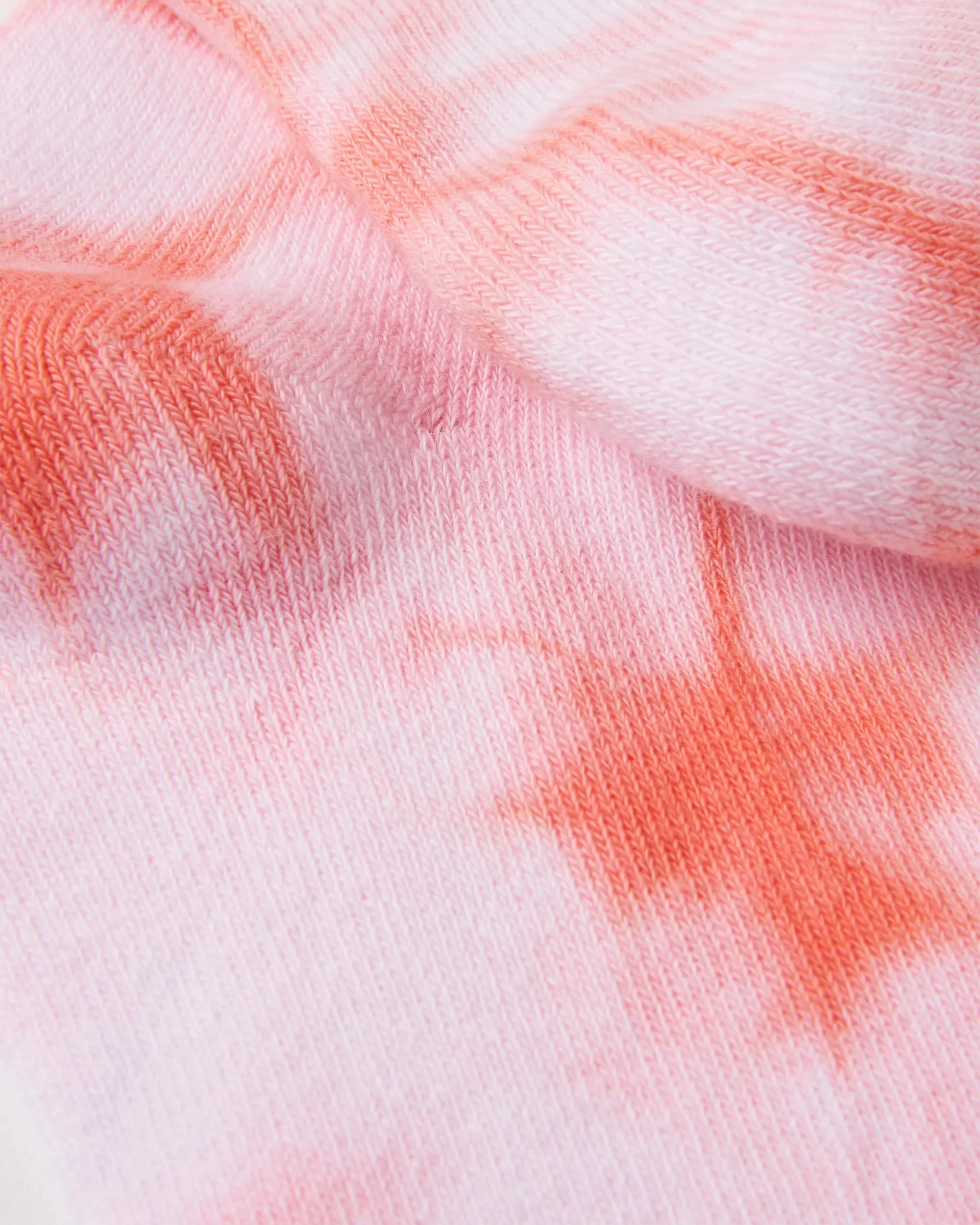 Organic Mid-weight Crew Socks - Tie Dye Shell Pink - Image 4