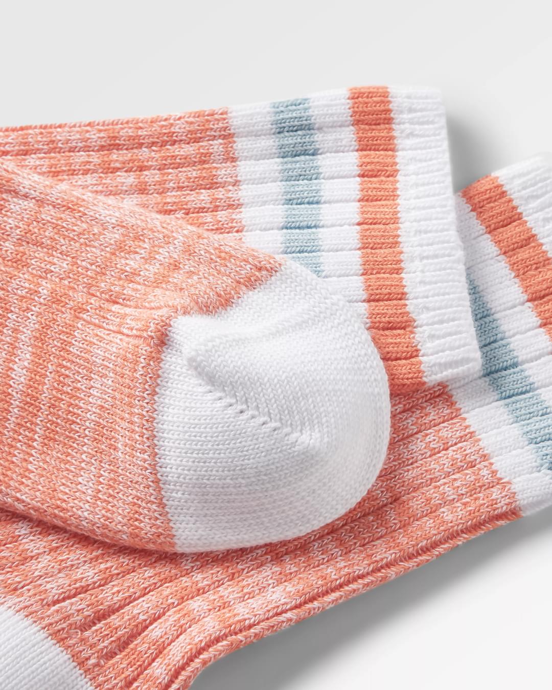Organic Mid-weight Rib Socks - Apricot - Image 3