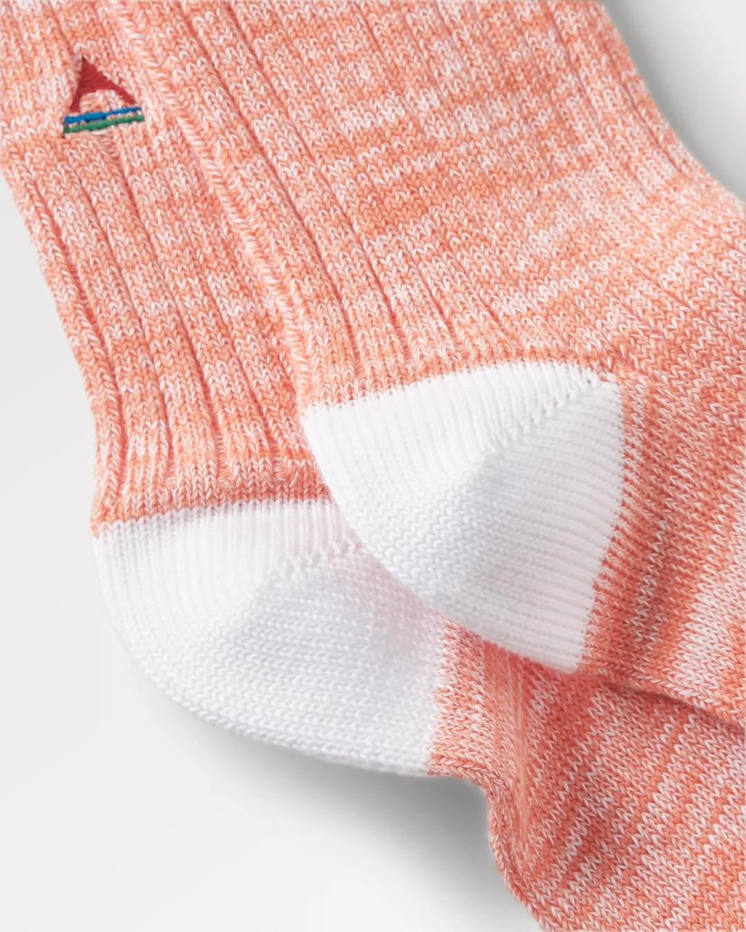 Organic Mid-weight Rib Socks - Apricot - Image 4