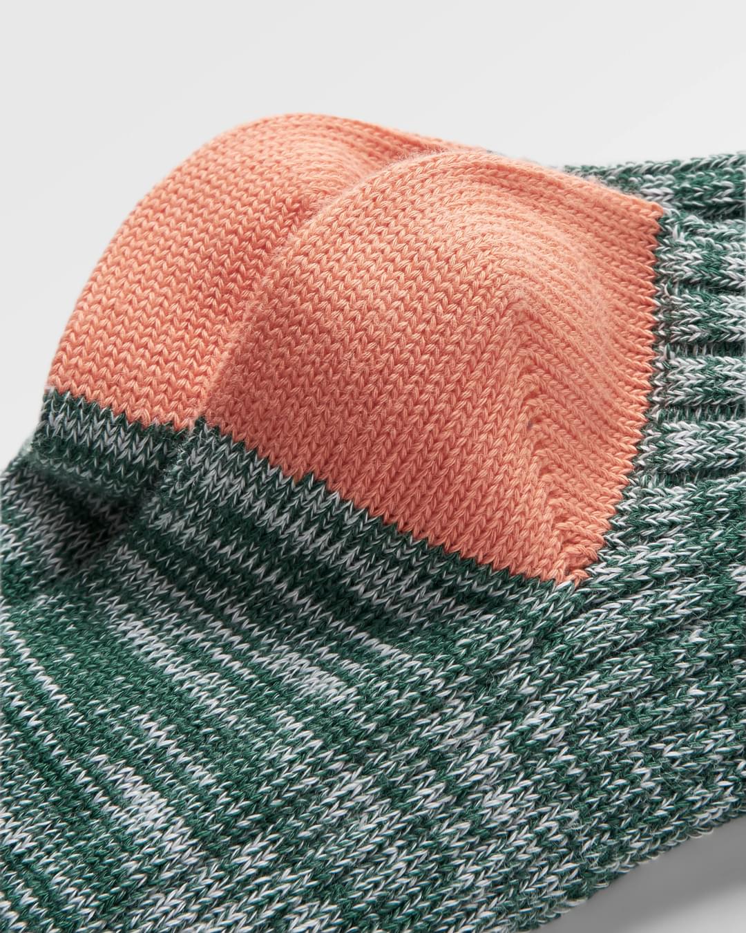 Organic Mid-weight Rib Socks - Deep Ocean - Image 2