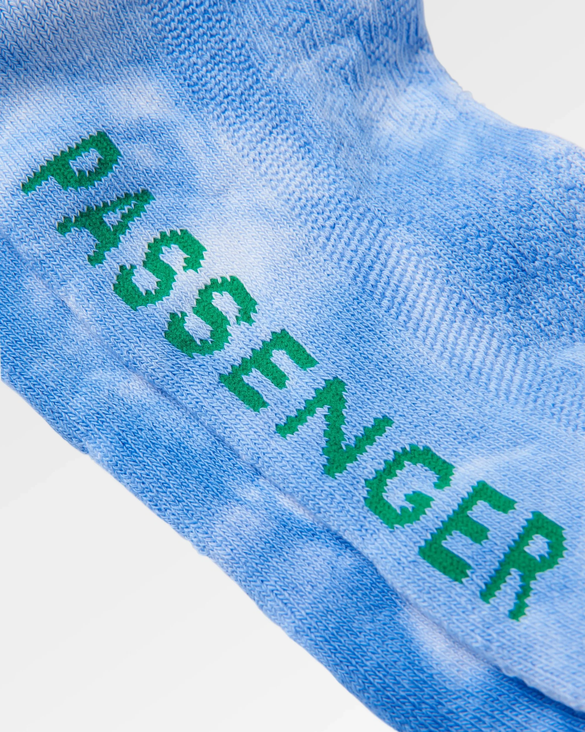 Organic Trainer Socks - Tie Dye Cornflower - Image 2