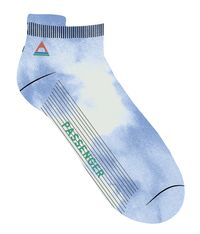 Organic Trainer Socks - Tie Dye Cornflower - Image 5