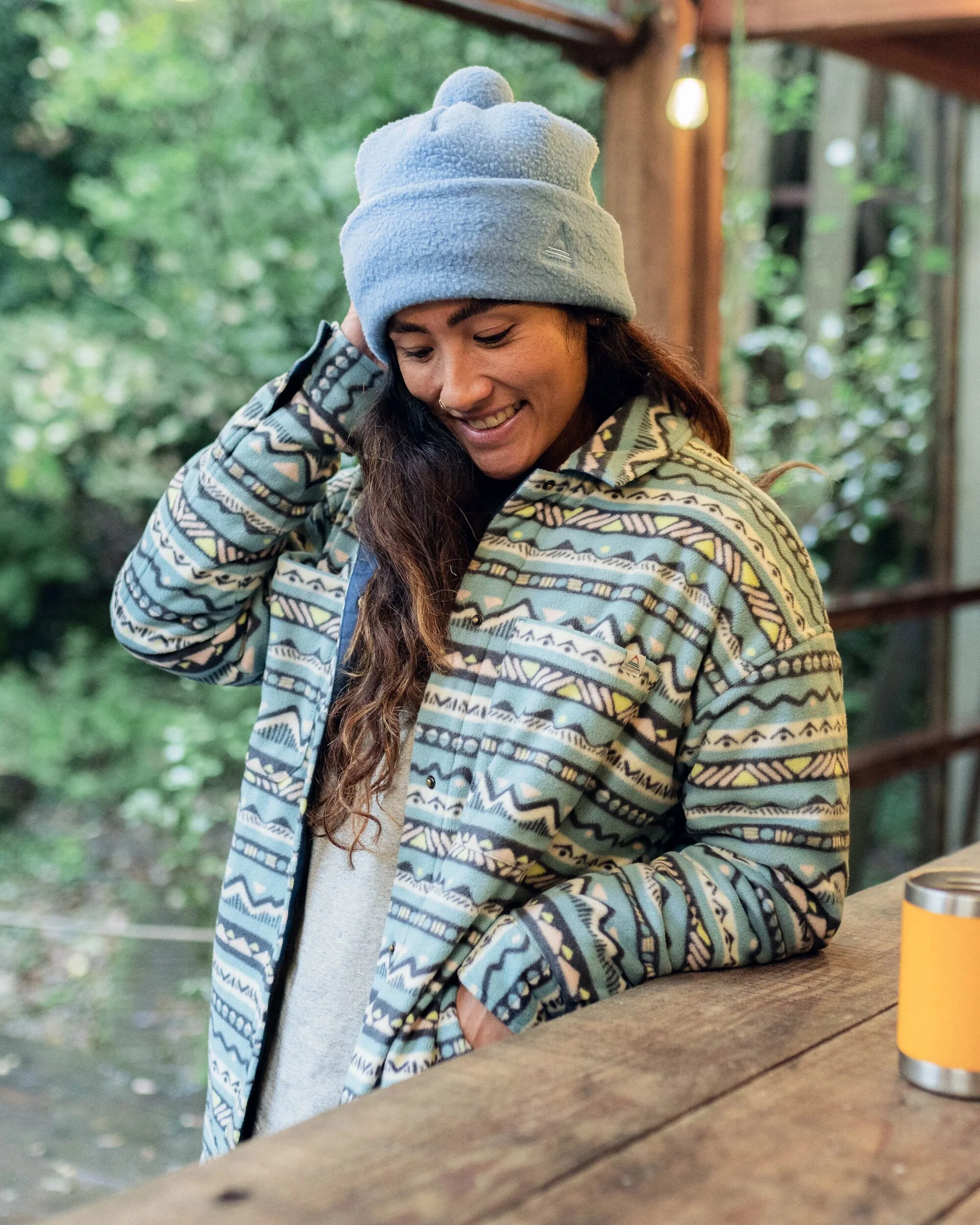 Orion Sherpa-Lined Polar Fleece Shirt - Mountain Geo Arctic - Image 4