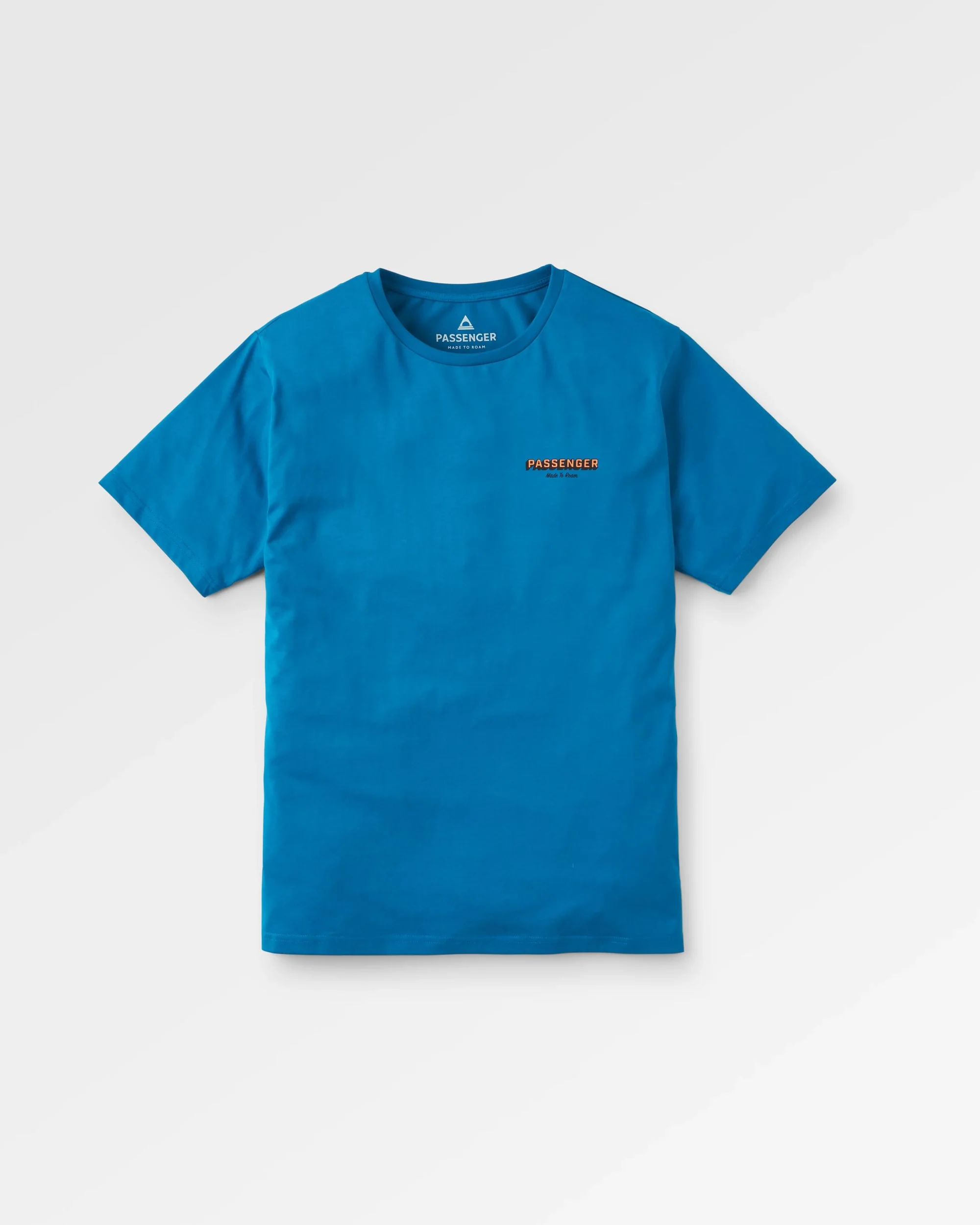 Outdoor Gear Organic Cotton T-Shirt - Azure Blue - Image 2