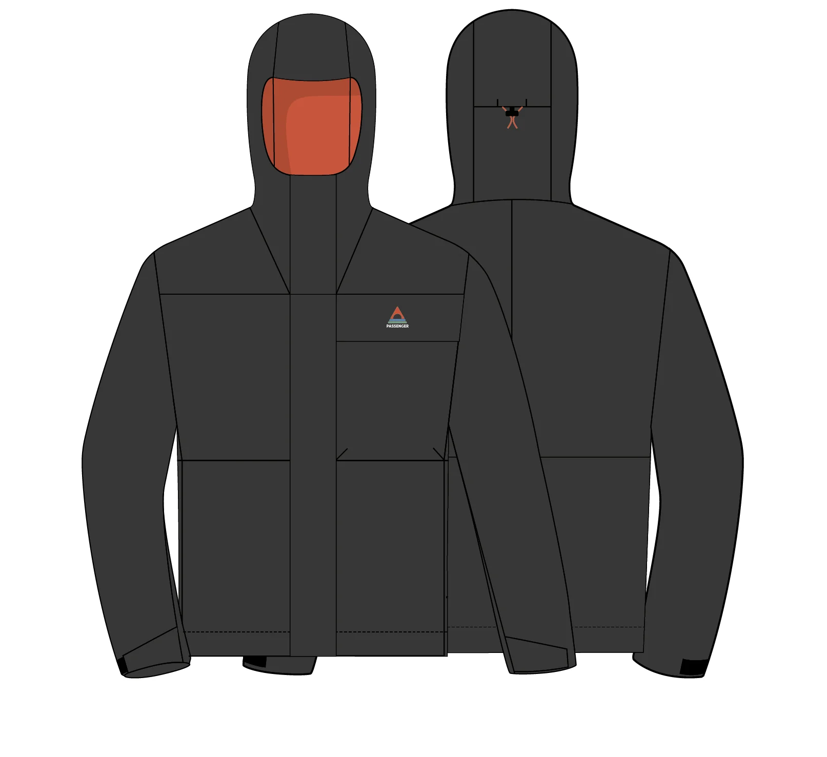 Overland Waterproof Jacket - Black - Image 8