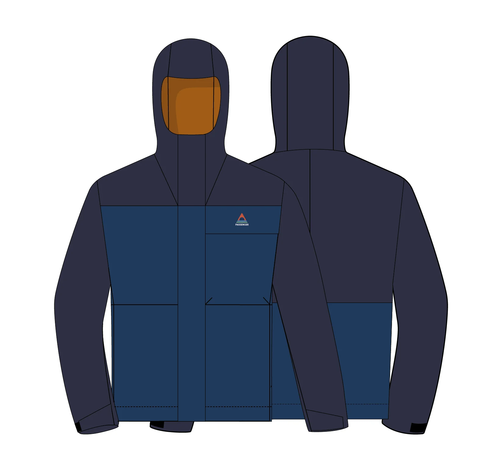 Overland Waterproof Jacket - Rich Navy/Navy Blue - Image 7