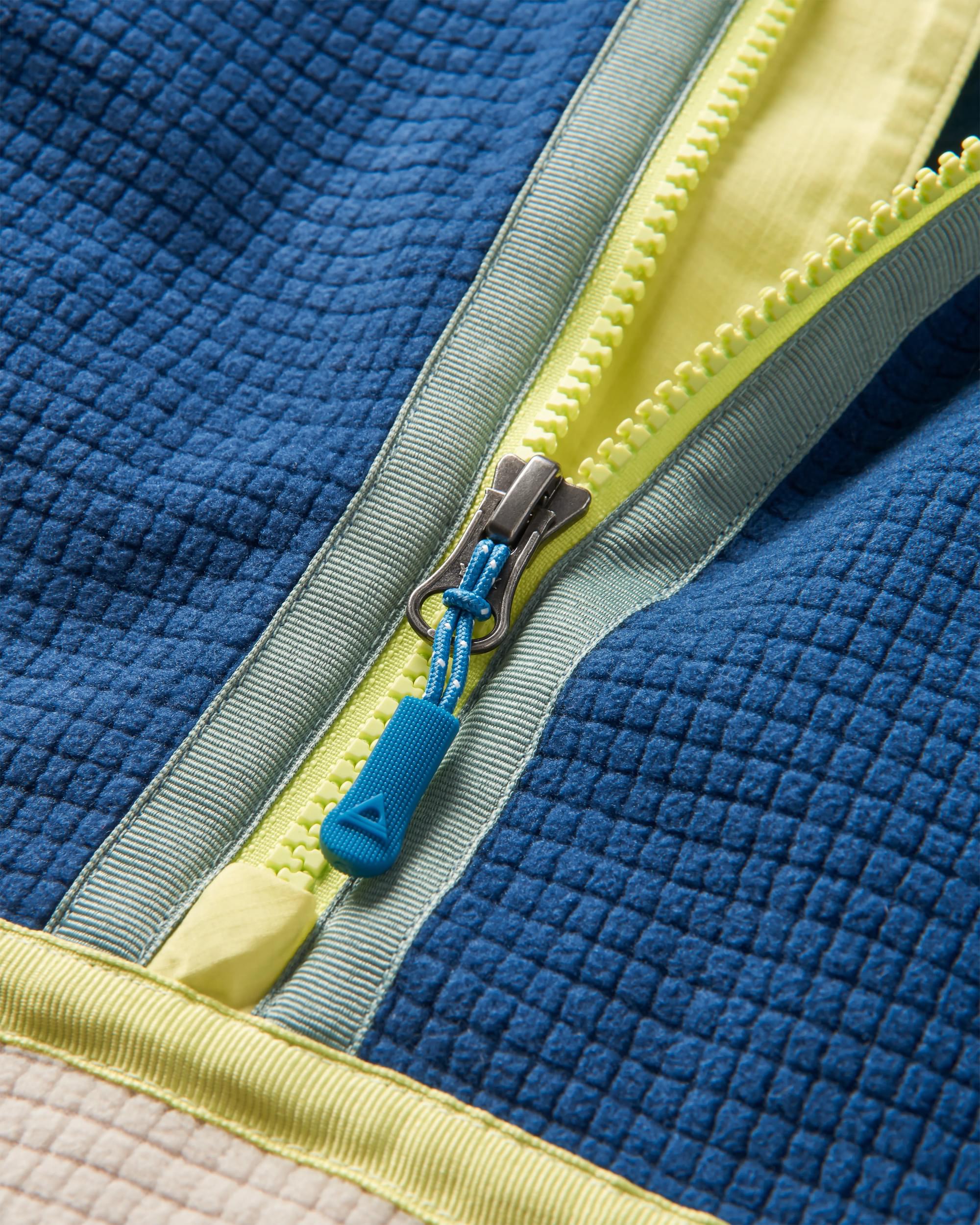 Overlook Grid Polar Fleece - Dark Denim/Pebble Grey - Image 2