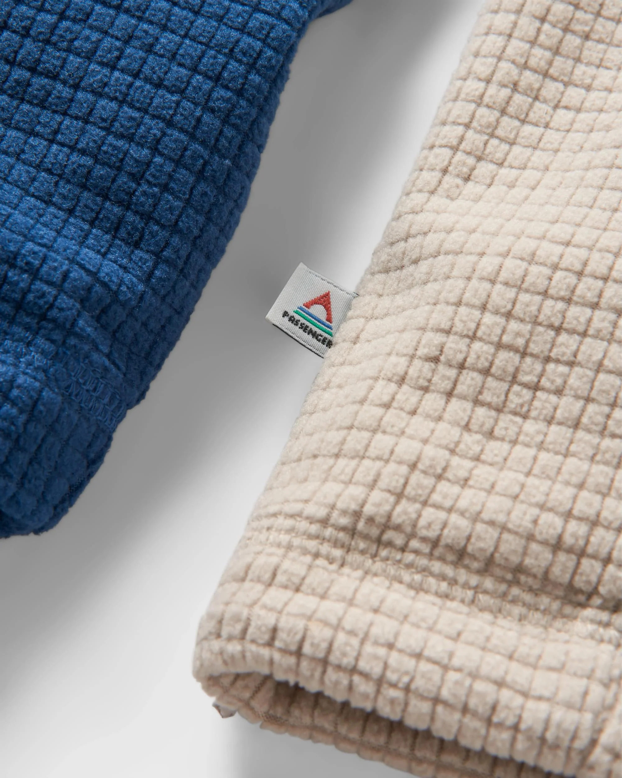 Overlook Grid Polar Fleece - Dark Denim/Pebble Grey - Image 4