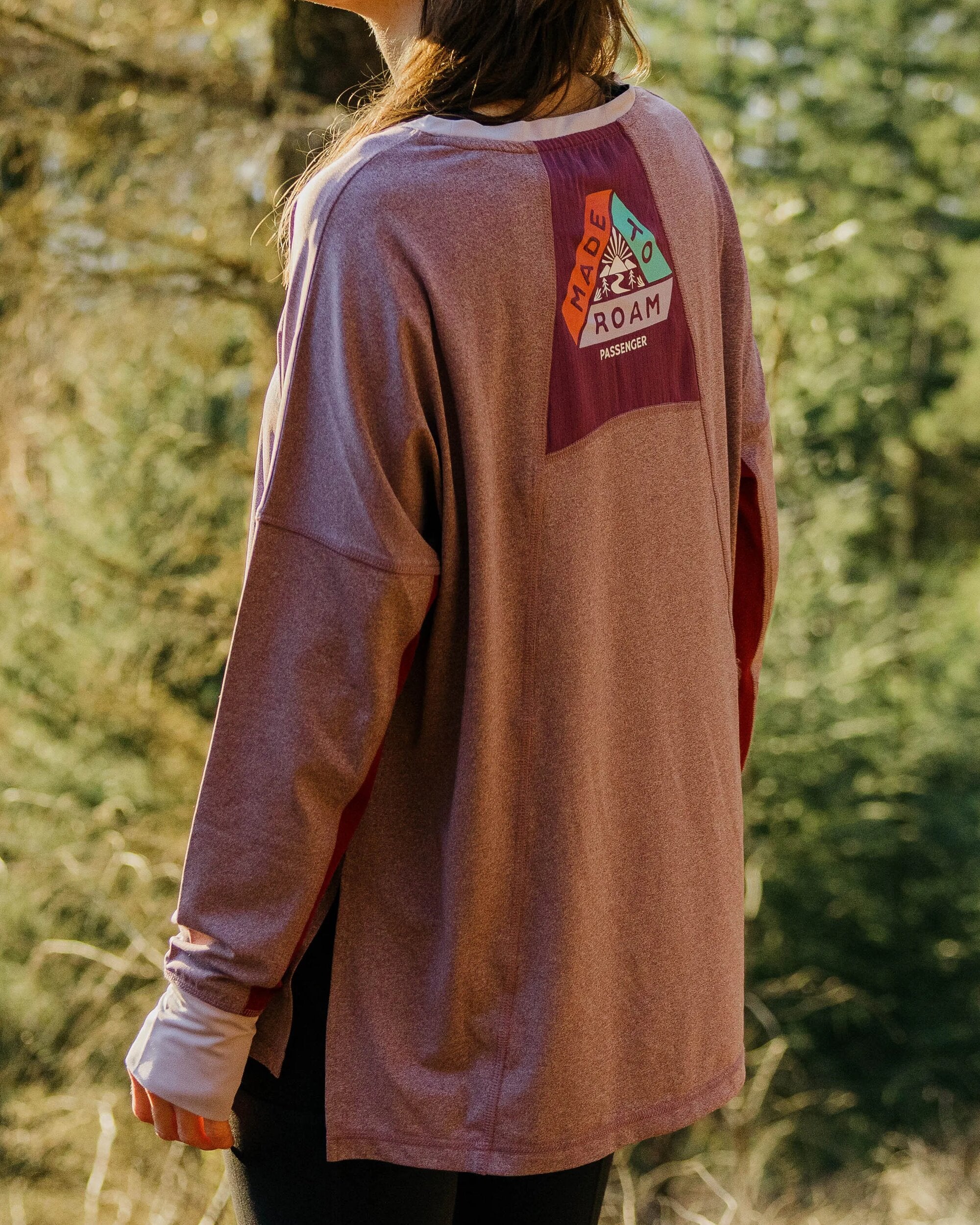 Pacifica Active LS Top - Berry Marl - Image 6