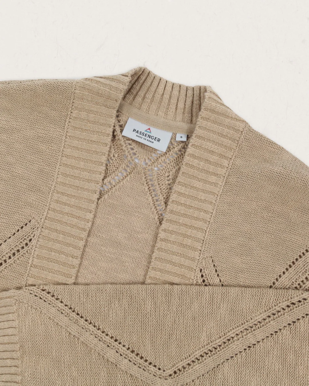 Palm Organic Cotton Cardigan - Biscuit - Image 7