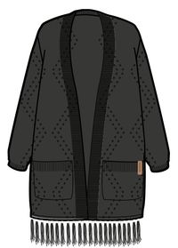 Palm Organic Cotton Cardigan - Black - Image 8