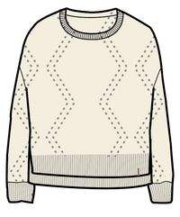 Palm Organic Oversized Knitted Jumper - Off White - Image 7