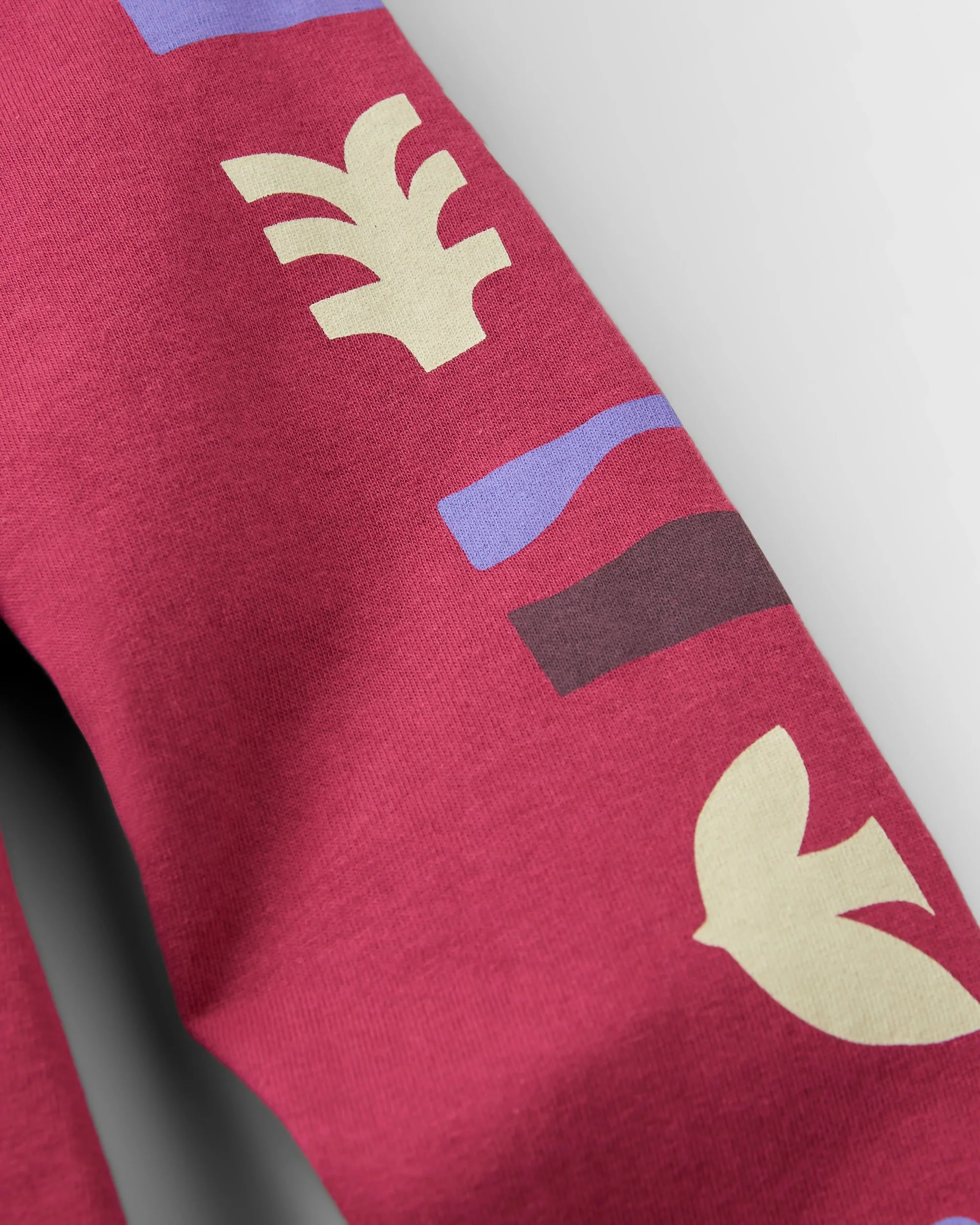 Papercut LS T-Shirt - Cranberry - Image 5