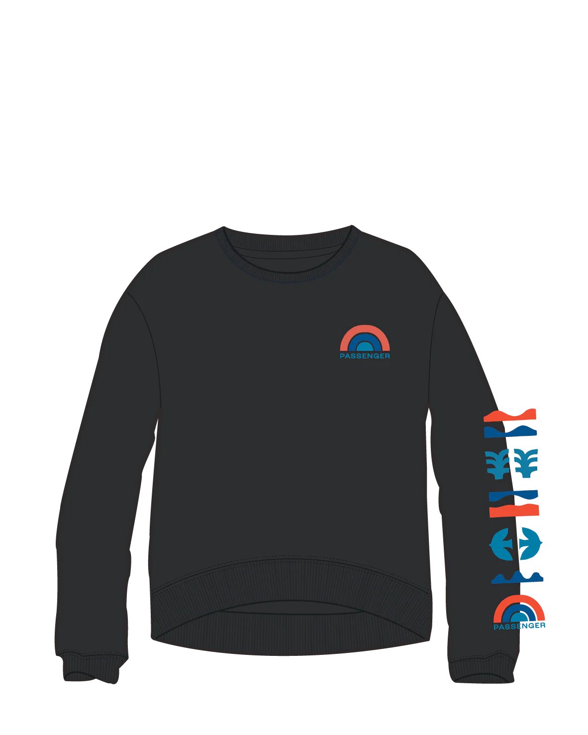 Papercut Sweatshirt - Black - Image 8