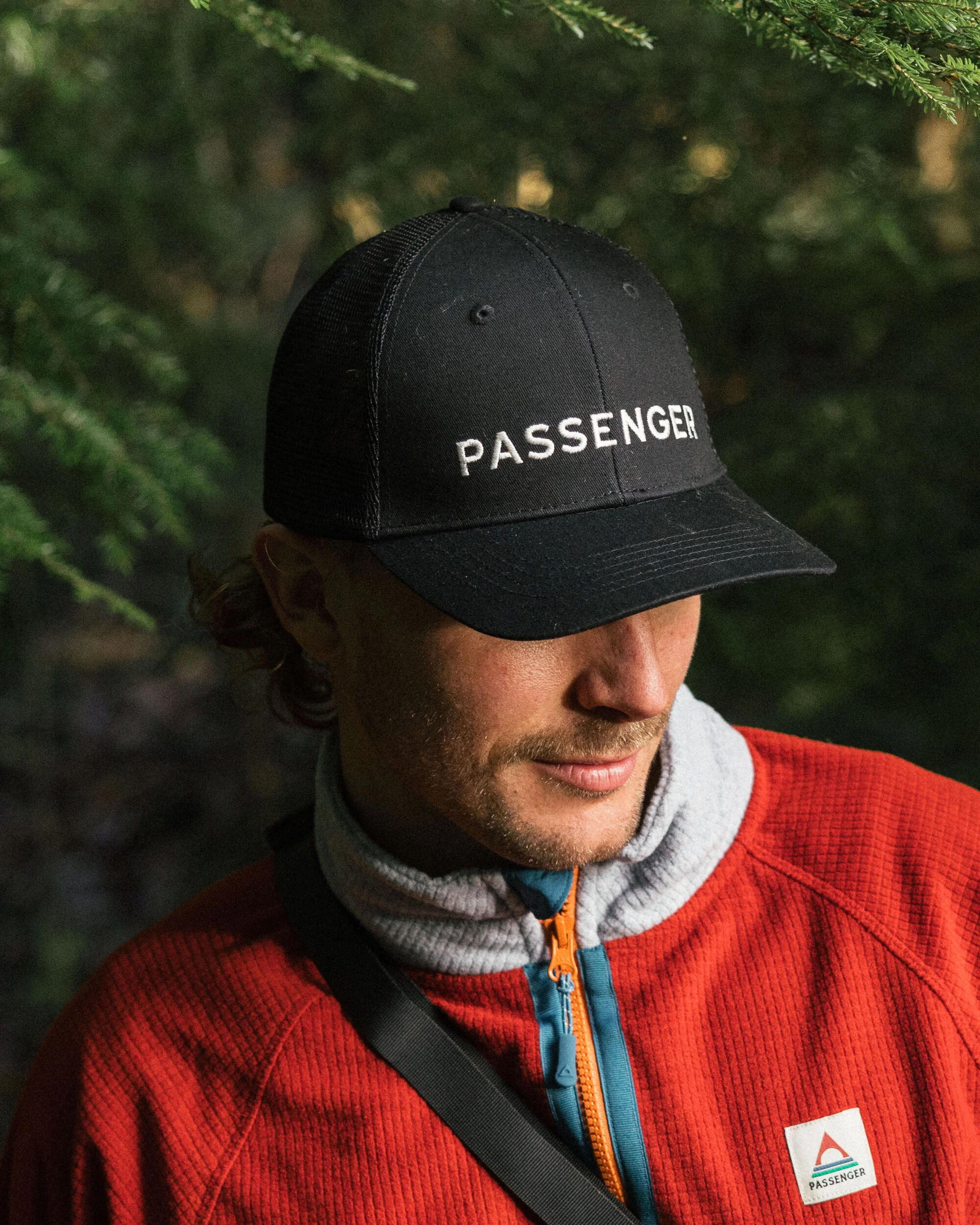 Passenger Organic Cotton Trucker Cap - Black - Image 2