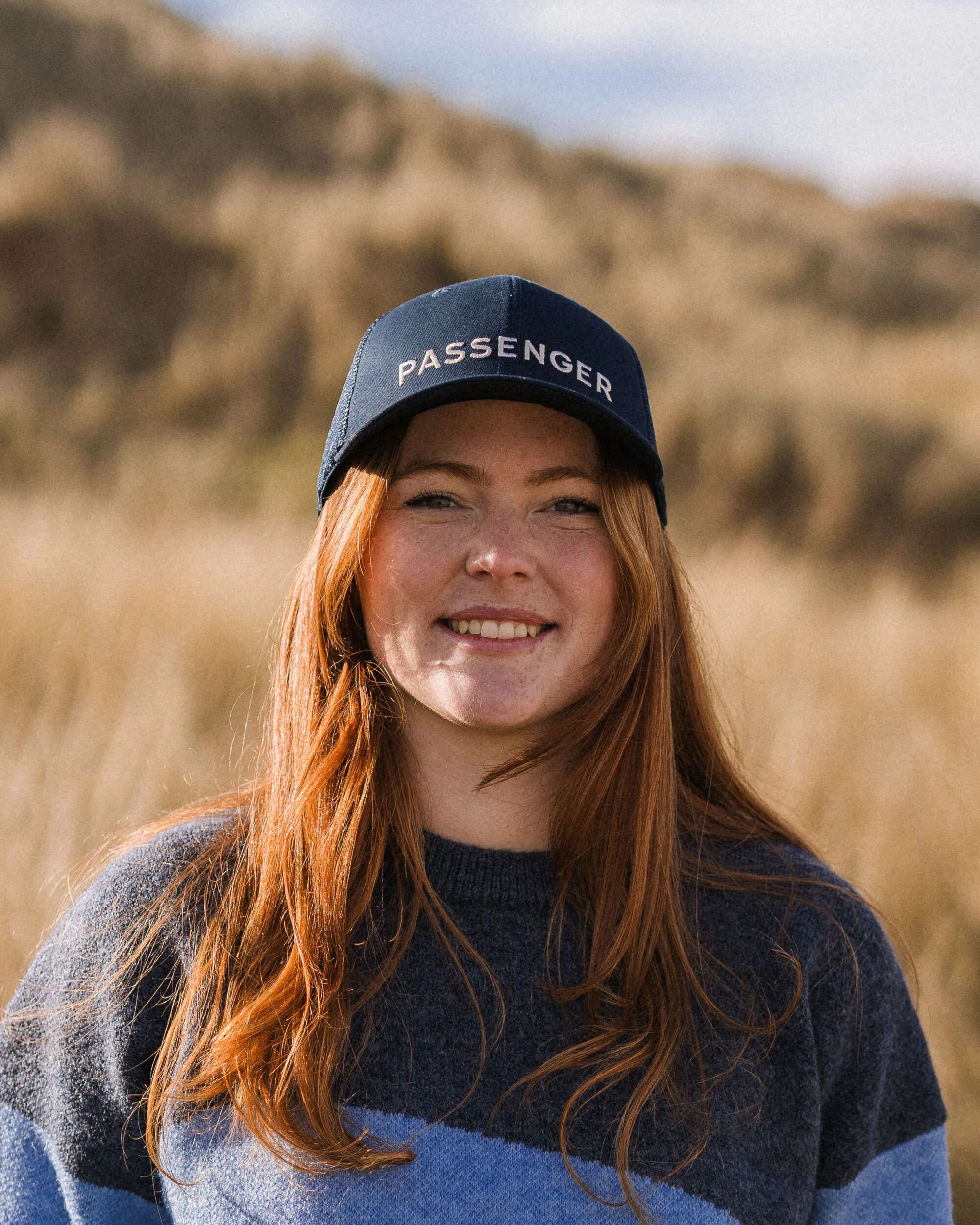 Passenger Organic Cotton Trucker Cap - Rich Navy - Image 4