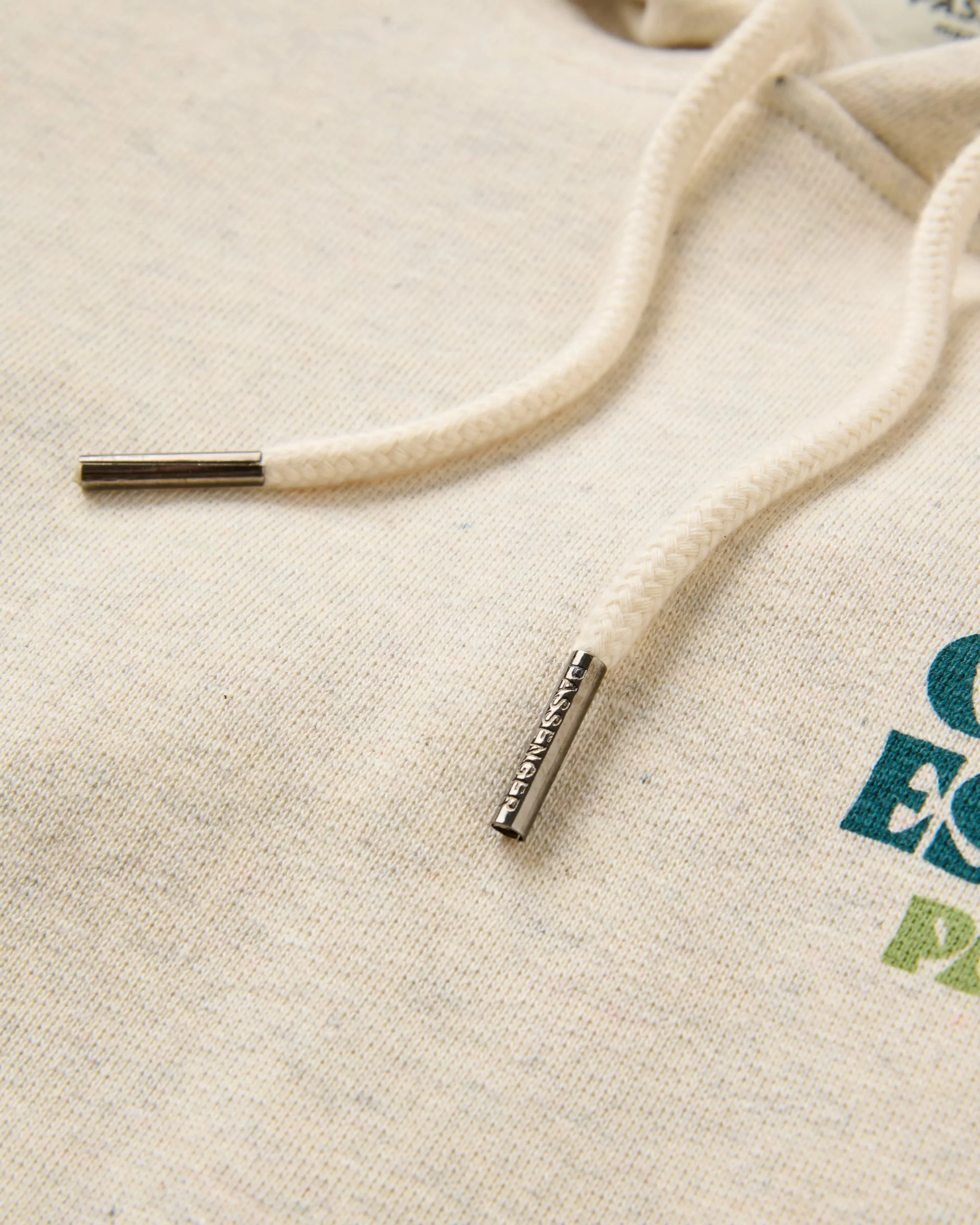 Patch Organic Cotton Hoodie - Milky Marl - Image 2