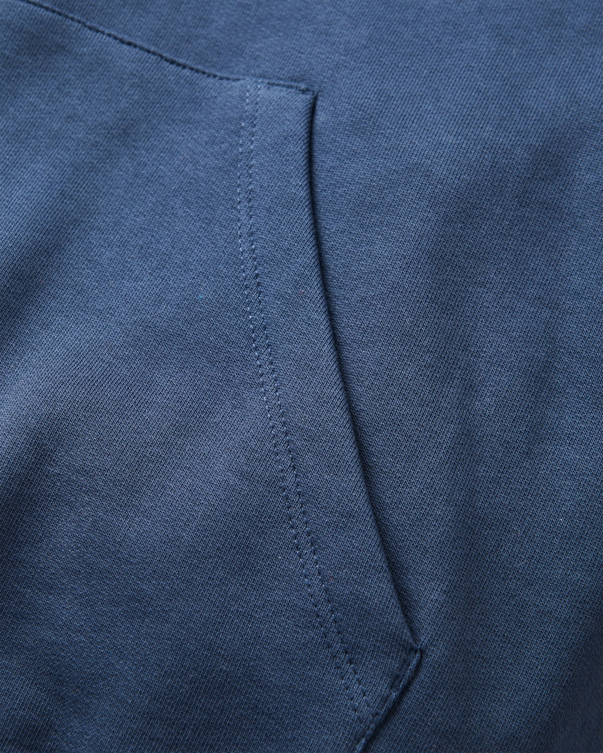 Patch Organic Cotton Hoodie - Rich Navy - Image 5