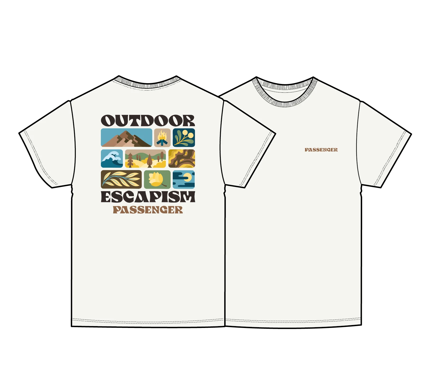 Patches T-Shirt - Birch - Image 5