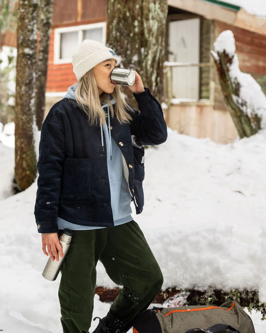 Peak Sherpa Beanie - Birch - Image 5