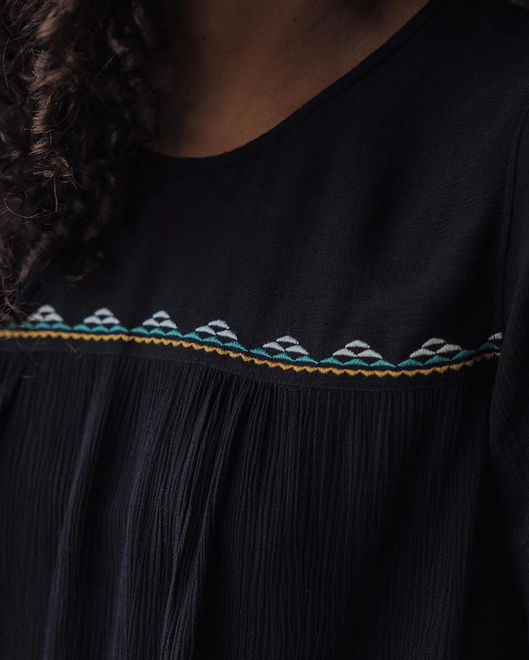 Petal Top - Black - Image 4