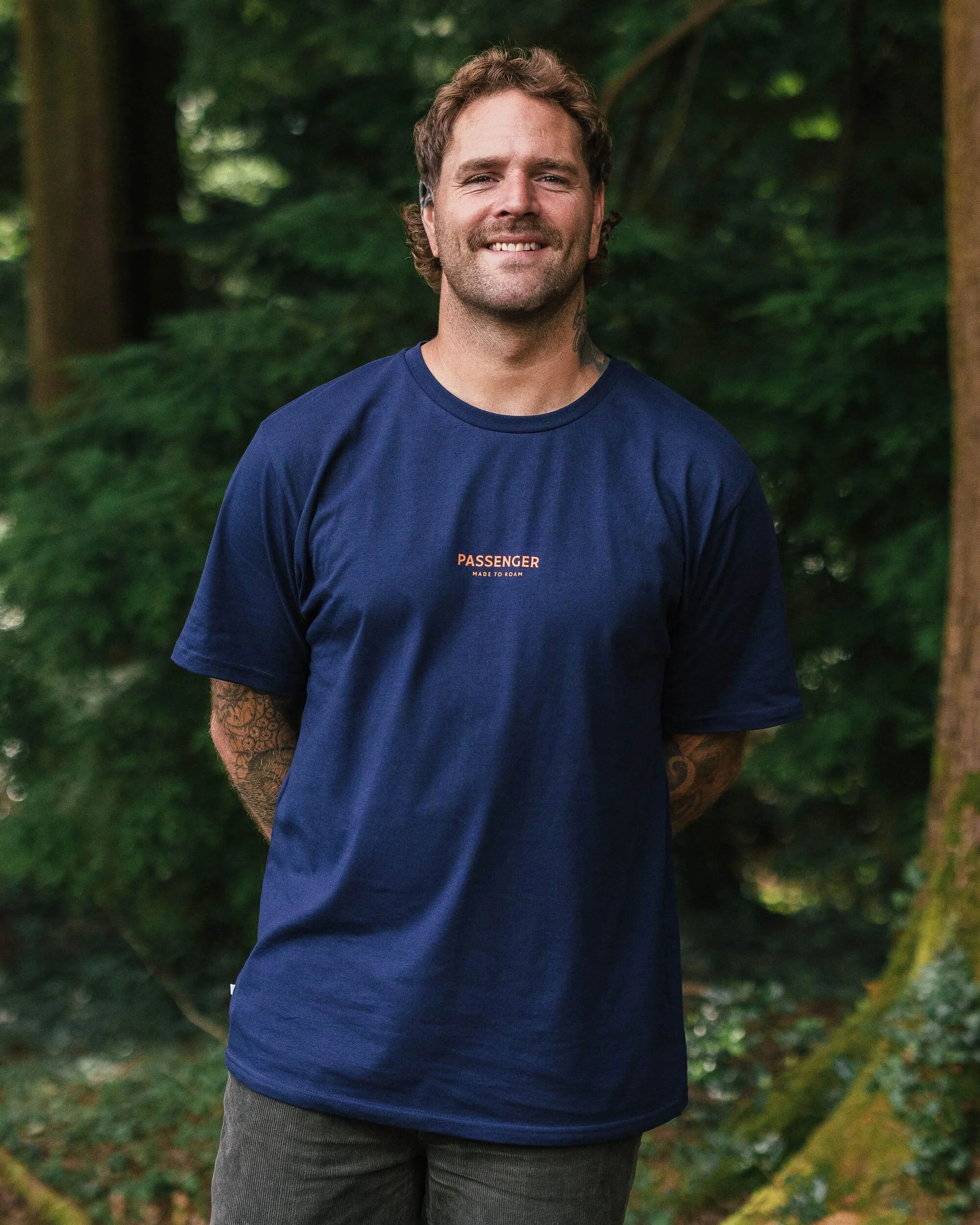 Phoenix Organic Cotton T-Shirt - Rich Navy - Image 9