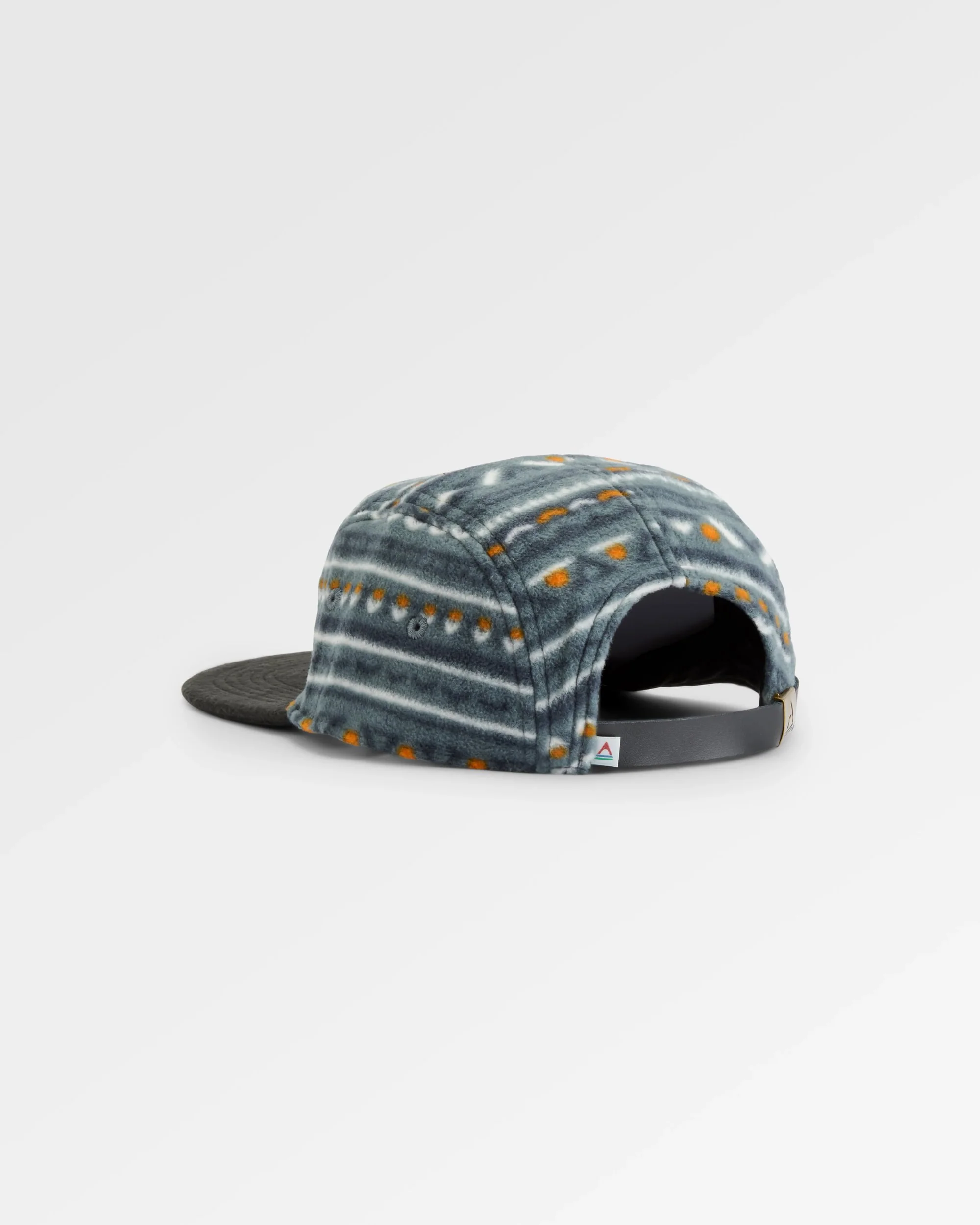 Pine Polar Fleece 5 Panel Cap - Geo Track Storm Grey - Image 2