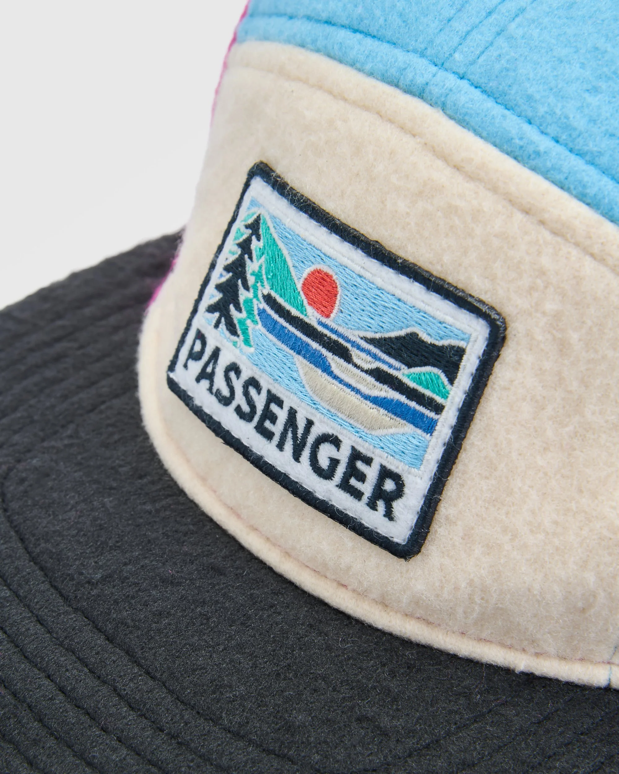 Pine Polar Fleece 5 Panel Cap - Maroon - Image 3