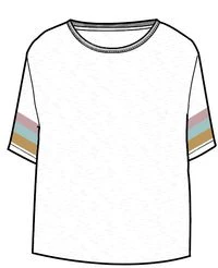Poinsettia Organic Cotton T-Shirt - White - Image 5