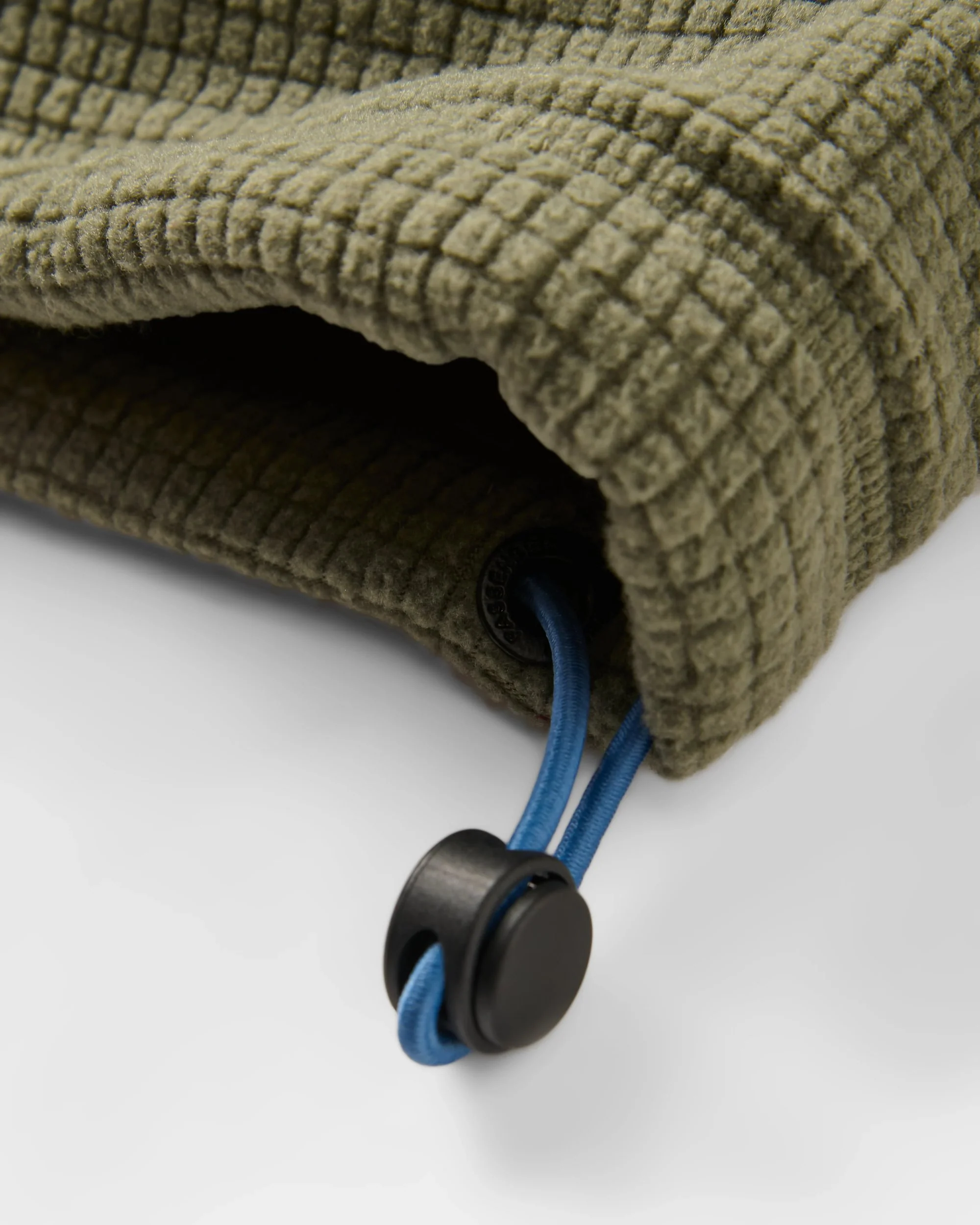 Point Grid Polar Fleece Hoodie - Dusty Olive - Image 6