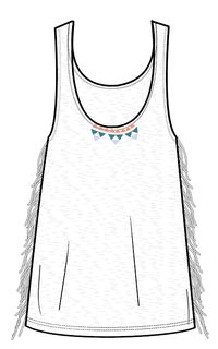 Poppy Tassel Vest - White - Image 13