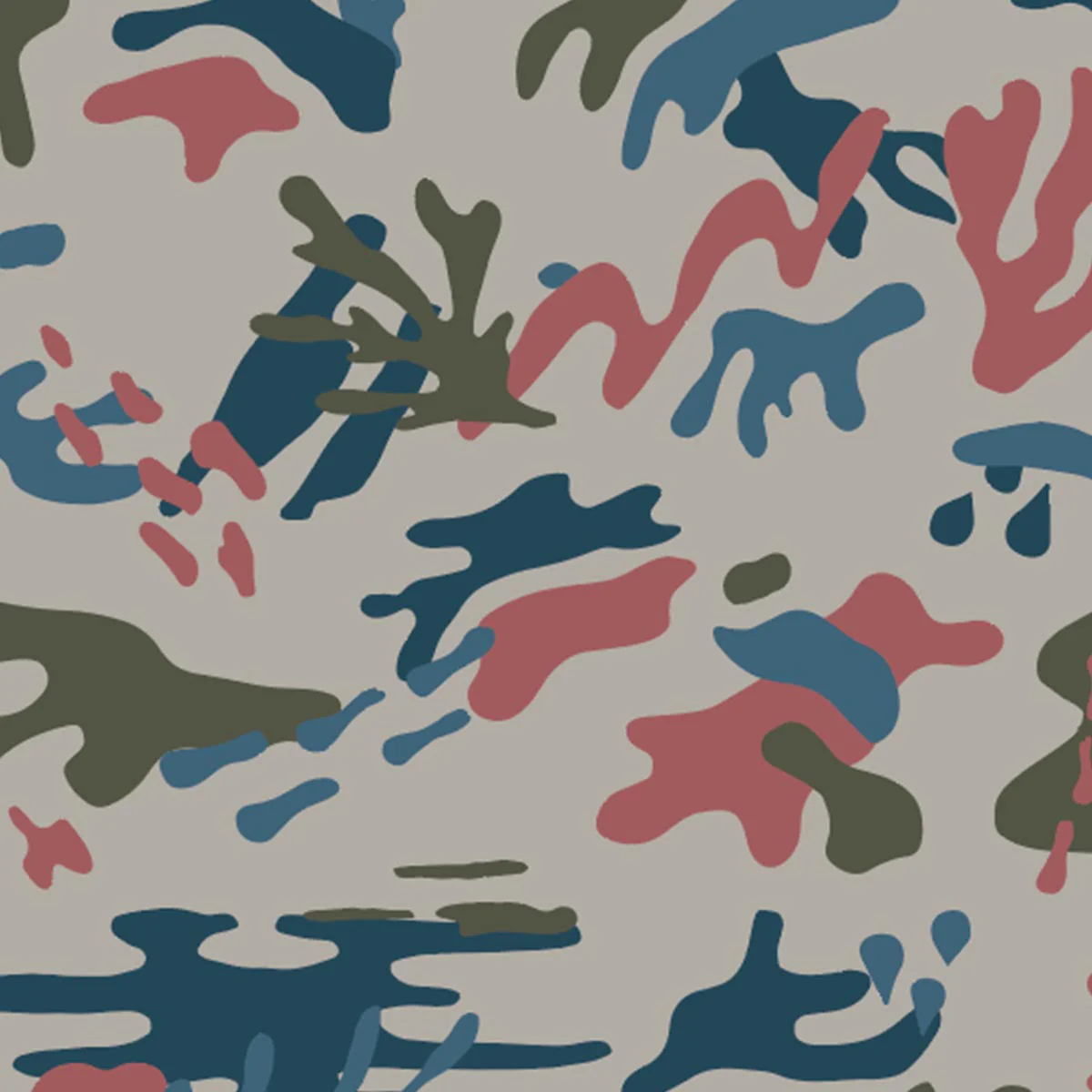 Porto All Purpose Swim Short - Seaweed Camo Pebble Grey - Image 10