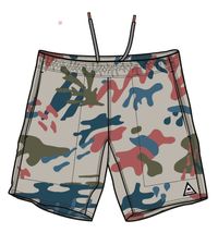 Porto All Purpose Swim Short - Seaweed Camo Pebble Grey - Image 9