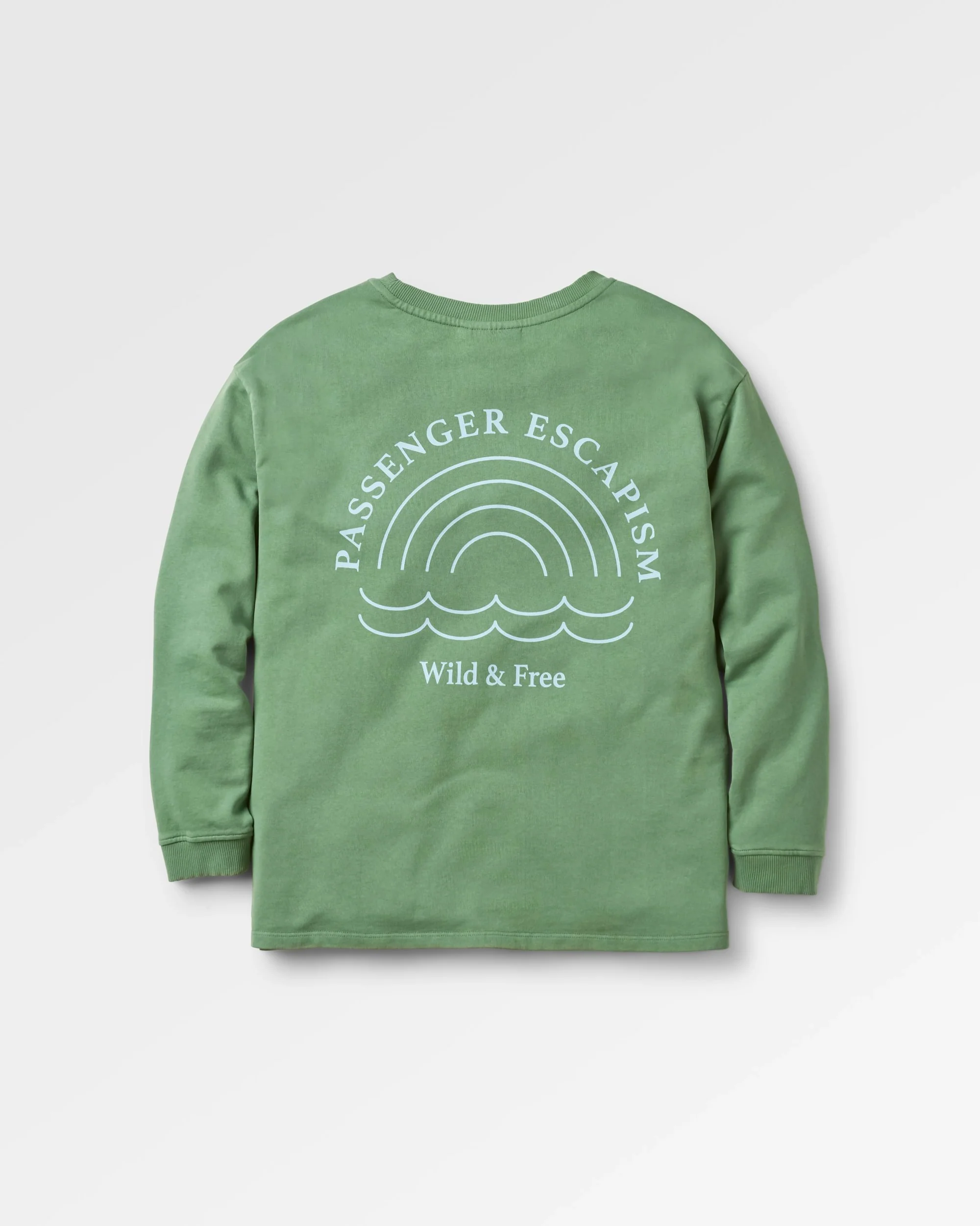 Rainbow Oversized Sweatshirt - Dark Ivy - Image 8