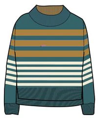 Ramble Knitted Jumper - Mediterranean - Image 9