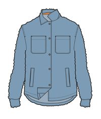 Rappel Sherpa Oversized Shirt - Faded Denim - Image 6