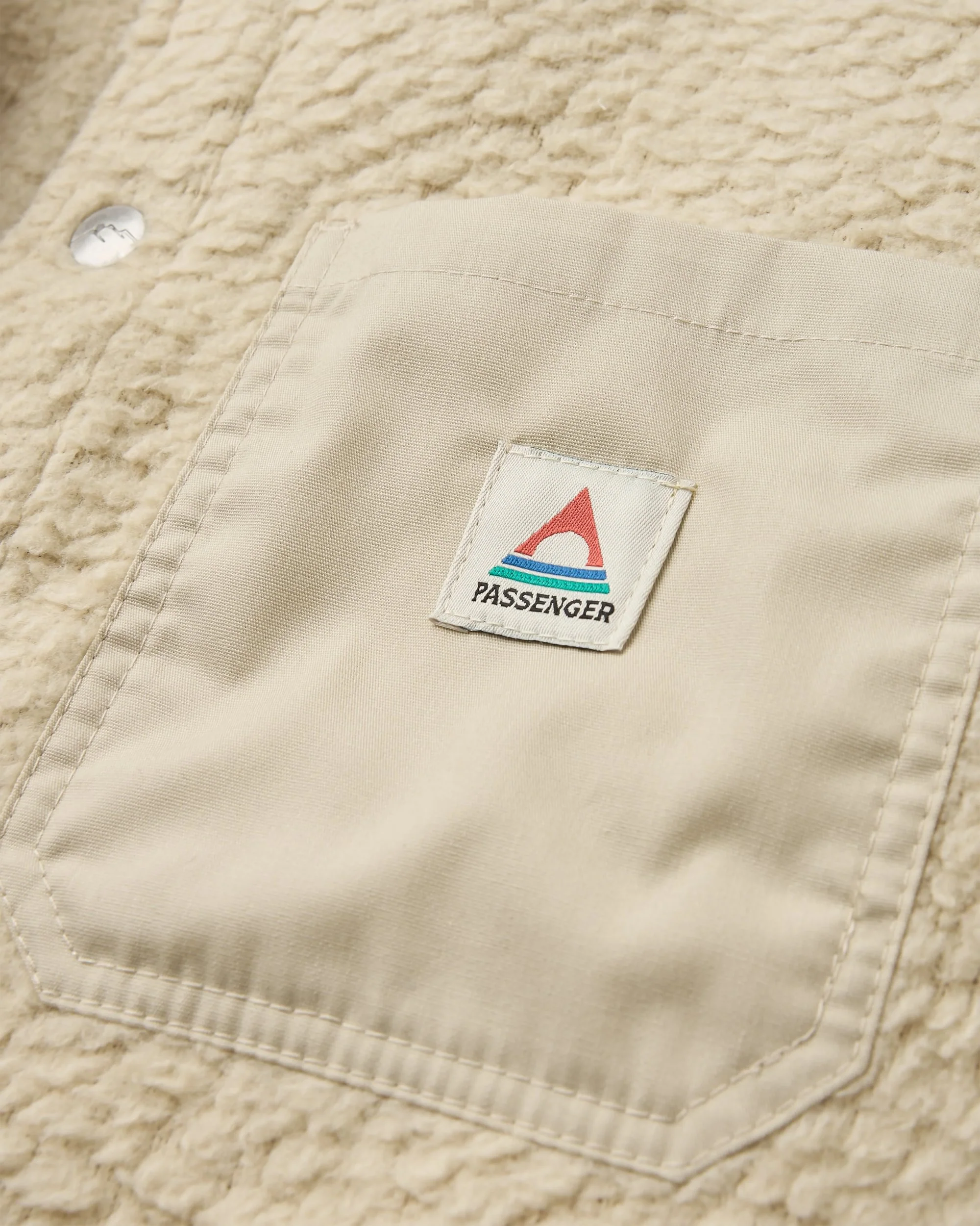 Rappel Sherpa Oversized Shirt - Oatmeal - Image 5
