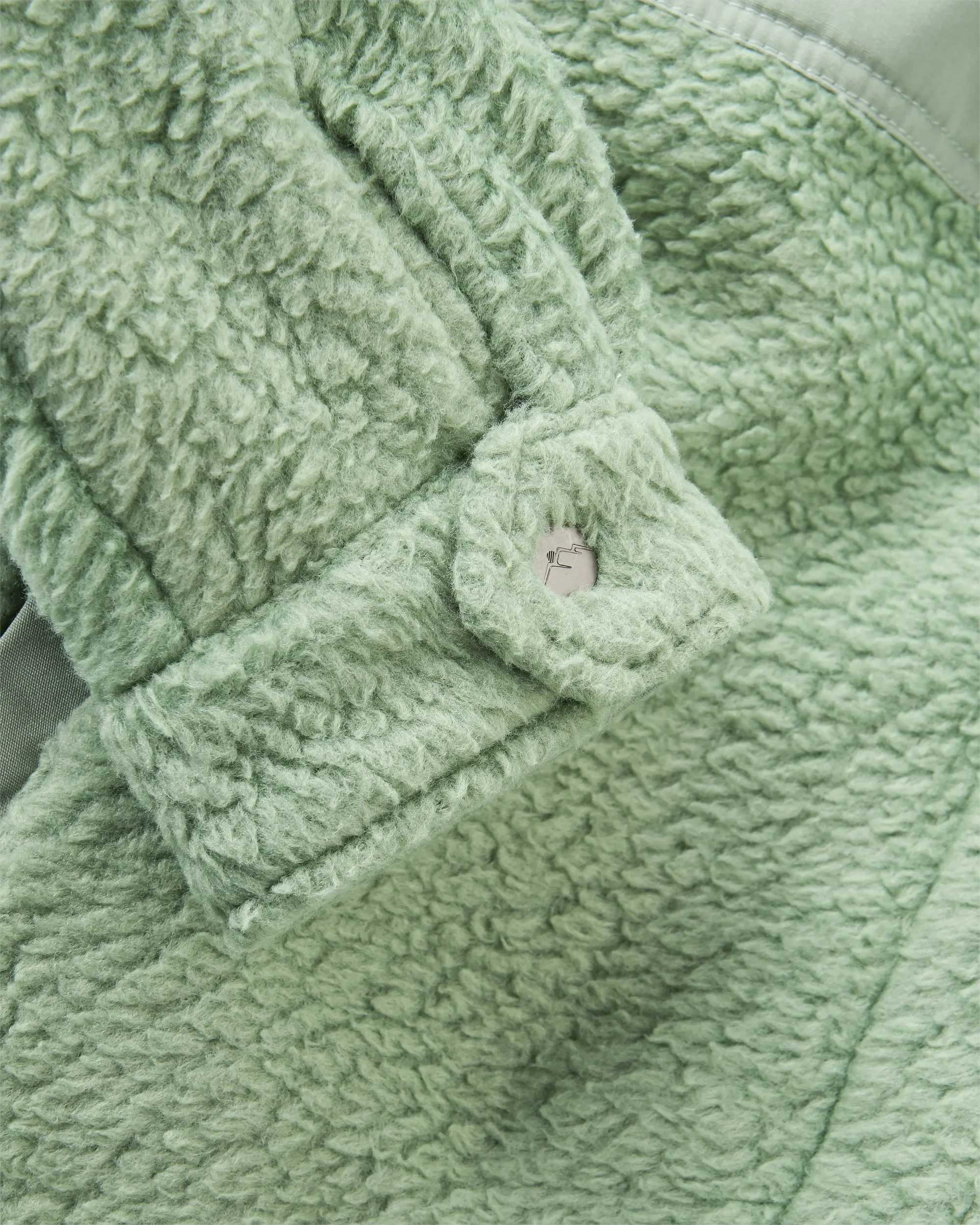 Rappel Sherpa Oversized Shirt - Pistachio - Image 11